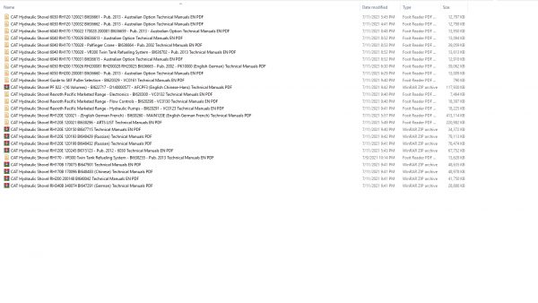 CAT Hydraulic Shovel 1.34GB Full Models Technical Manuals PDF DVD 2