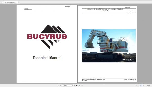 CAT Hydraulic Shovel 1.34GB Full Models Technical Manuals PDF DVD 3