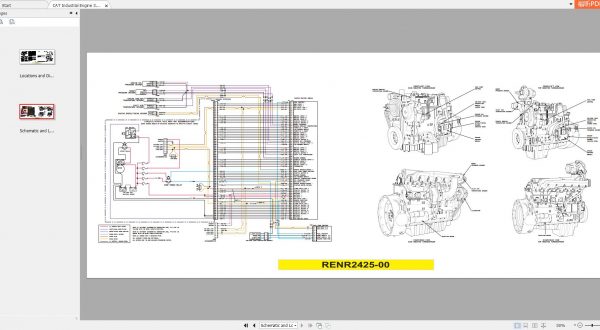 CAT Industrial Engine 3056E Electrical System Schematics RENR2425 00 2