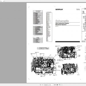 CAT Industrial Engine C6.6 Electrical System Schematic RENR9554 01 1