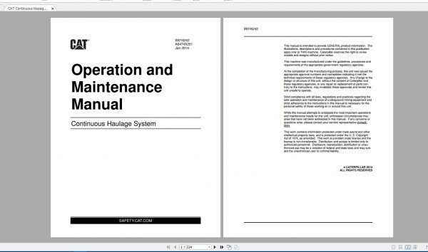 CAT Mining Equipments 4.25GB Full Models Operation Maintenance Manuals PDF DVD 4