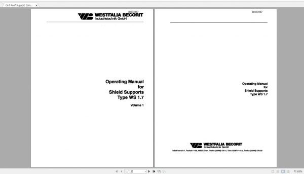 CAT Roof Support 3.7GB Full Models Operation Maintenance Manuals PDF DVD 3