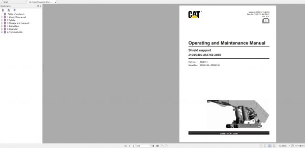 CAT Roof Support 3.7GB Full Models Operation Maintenance Manuals PDF DVD 7
