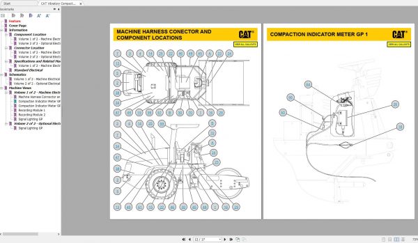 CAT Vibratory Compactor CP 533E CS 533E Electrical System Schematic KENR3669 06 3