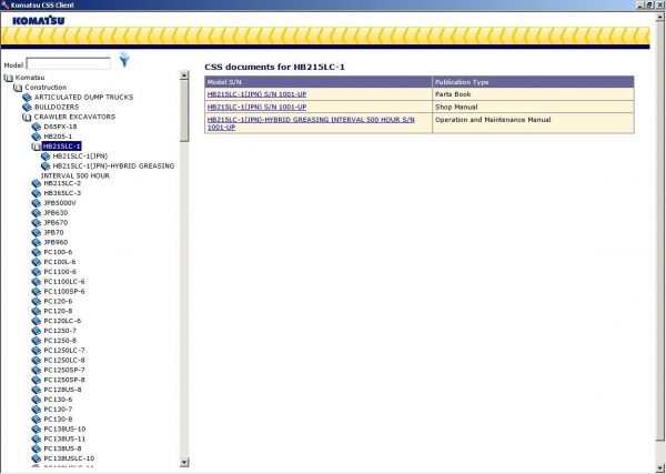CSSPARTS Komatsu Link One CSS Parts JAPAN EUR USA 07.2021 Spare Parts Catalog DVD 905ad7e1bb16e82b2 1
