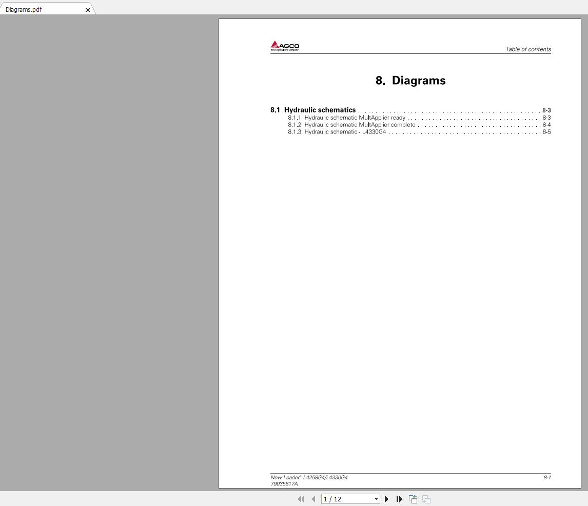 Challenger EU Applicators NEW LEADER L4258G4 L4330G4 Schematic PDF EN 1