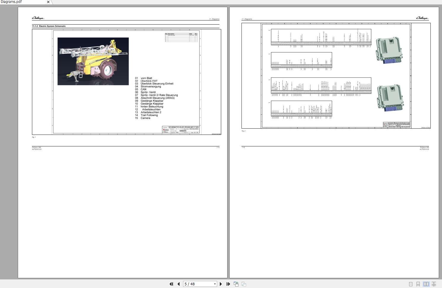 Challenger EU Applicators RG333 344 LIQUID SPRAYERS MY2017 ACP0291510 Schematic PDF EN 2