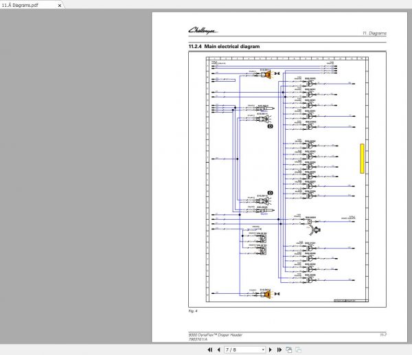 Challenger EU DYNAFLEX DRAPER HEADER 9300 Schematic PDF EN 2