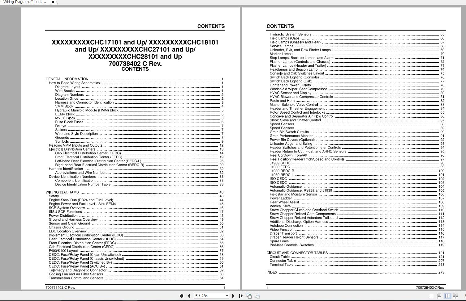 Challenger EU ROTARY COMBINE 540C 550C 560C Schematic PDF EN 1