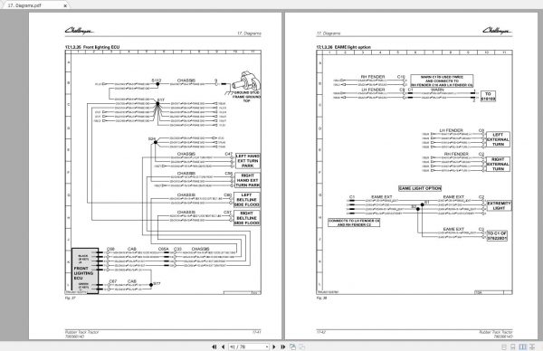 Challenger EU RUBBER TRACK Tractor MT700E Schematic PDF EN 2