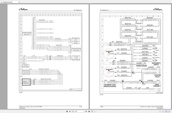 Challenger EU Tractor MT800 Series Schematic PDF ITA 3