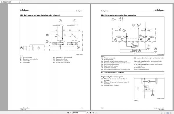 Challenger NA LARGE SQUARE BALER 2240 2250 2260 2270 2270 XD 2290 Schematic PDF EN 3