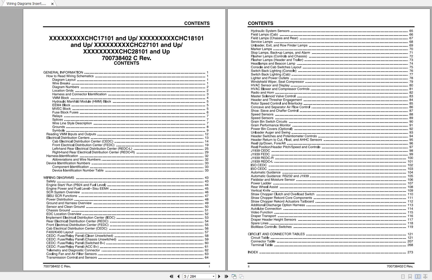 Challenger NA ROTARY COMBINE 540C 550C 560C Schematic PDF EN 1