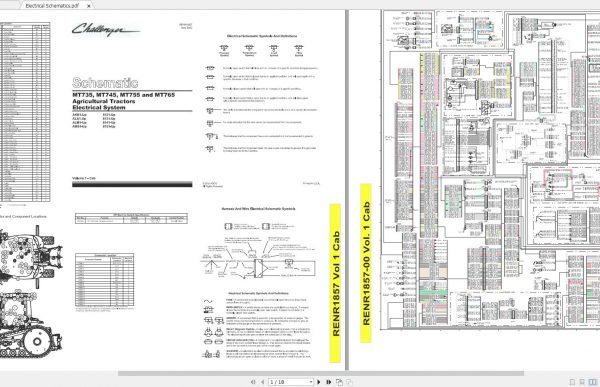 Challenger NA TRACTOR MT735 MT745 MT755 MT765 MT745B MT755B MT765B TRACK Schematic PDF EN 1