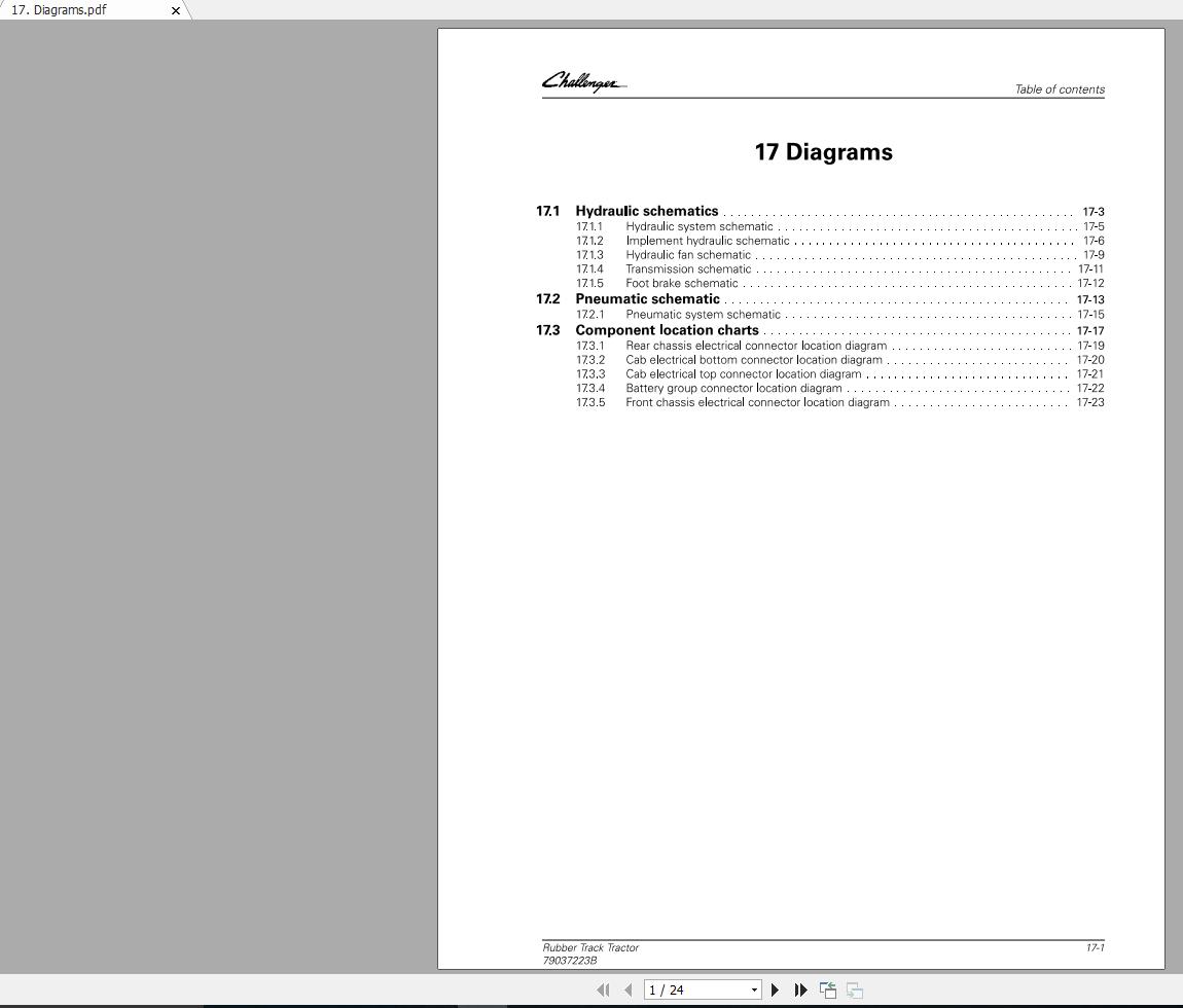 Challenger NA TRACTOR MT738 MT740 MT743 Schematic PDF EN 1