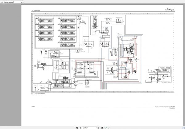 Challenger NA TRACTOR MT800 Series Schematic PDF ES 2
