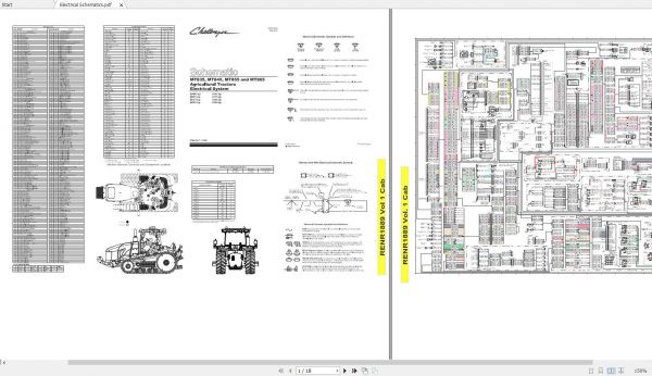Challenger NA TRACTOR MT835 MT845 MT855 MT865 MT835B MT845B MT855B MT865B MT875B TRACK Schematic PDF EN 1