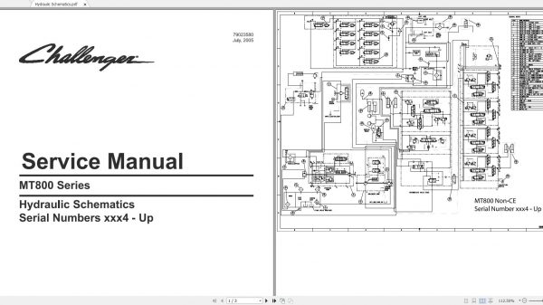 Challenger NA TRACTOR MT835 MT845 MT855 MT865 MT835B MT845B MT855B MT865B MT875B TRACK Schematic PDF EN 3