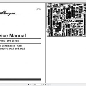 Challenger SA Tractor MT835 MT845 MT855 MT865 MT835B MT845B MT855B MT865B MT875B Schematic PDF EN 2