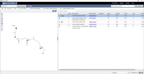 Chrysler FCA EPC5 International 05.2021 Spare Parts Catalog DVD 10