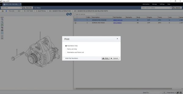Chrysler FCA EPC5 International 05.2021 Spare Parts Catalog DVD 12