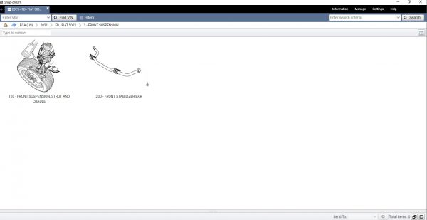 Chrysler FCA EPC5 International 05.2021 Spare Parts Catalog DVD 9