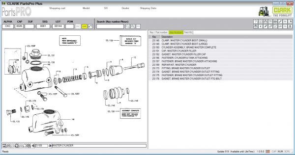 Clark ForkLift Parts Pro Plus v519 07.2021 Spare Parts Catalog DVD 3