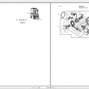 DALIAN FORKLIFT CPCD10 15 18HB CB Parts Mannual 2013 ZHEN 1