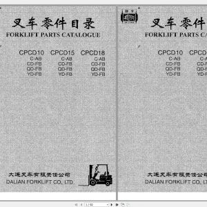 DALIAN FORKLIFT CPCD10 18 Parts Manual ZHEN 1