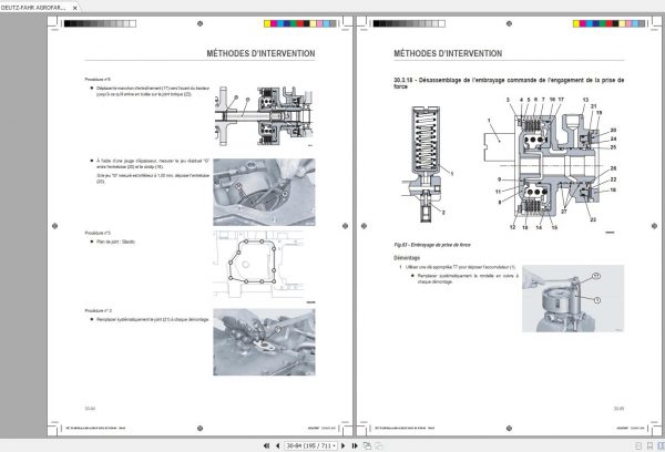 DEUTZ FAHR AGROFARM 85 100 Workshop Manual FR 3
