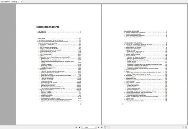 DEUTZ FAHR AGROKID 30 40 50 User Maintenance Manual FR 2