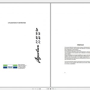 DEUTZ FAHR AGROLUX 77 87 97 LP User Maintenance Manual FR 1
