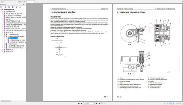 DEUTZ FAHR AGROLUX 80 90 Workshop Manual FR 2