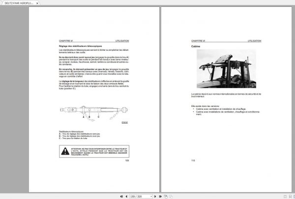 DEUTZ FAHR AGROPLUS 60 70 80 Operators Manual FR 3