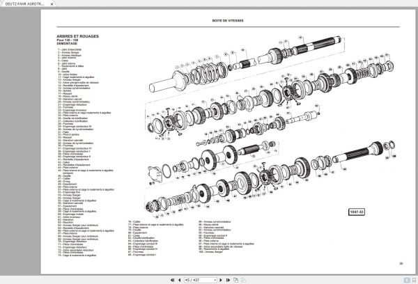 DEUTZ FAHR AGROTRAC 110 130 150 Workshop Manual FR 3