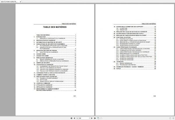 DEUTZ FAHR AGROTRON 120 130 150 Operators Manual FR 2