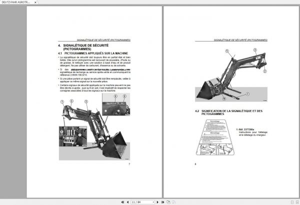 DEUTZ FAHR AGROTRON 120 130 150 Operators Manual FR 3