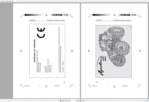 DEUTZ FAHR AGROTRON 215 265 Operators Manual FR 2