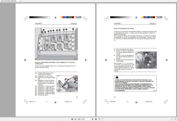 DEUTZ FAHR AGROTRON 215 265 Operators Manual FR 4