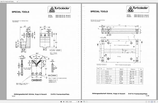 DEUTZ FAHR MOTEURS DIESEL BFL911 912 912W 913 913C Workshop Manual FR 3
