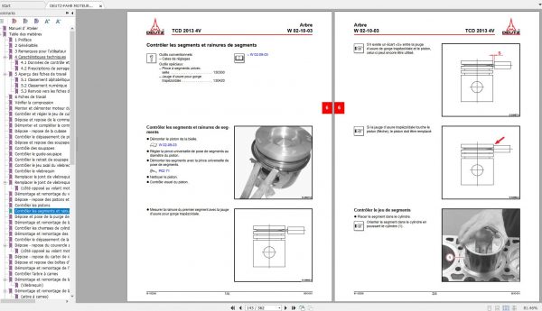 DEUTZ FAHR MOTEURS DIESEL TCD 2013 4V Workshop Manual FR 2