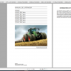 FFendt Tractor 900 Vario Scr3b VIN 941 946 Diagram Operation Manual Workshop Manual ES 3
