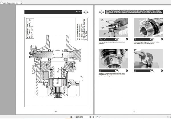 Faresin Telehandlers DANA 211 221 Axles MO211S20 Maintenance Repair Manual 3