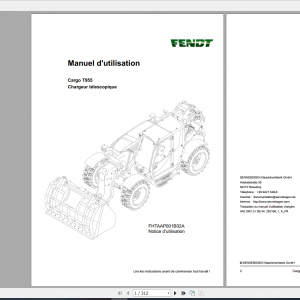 Fendt Cargo T955 Operator Manual FR 1