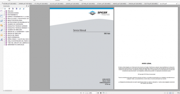 Fendt Tractor 1000 Vario S4 VIN 527 530 Diagram Operation Manual Workshop Manual ES 1