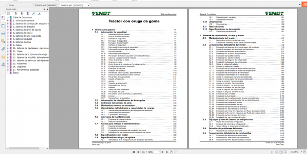 Fendt Tractor 1100 Mt Operation Manual Workshop Manual ES 2 1