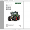 Fendt Tractor 200 Vario S3 VIN 300 304 Diagram Operator Workshop Manual ES 6