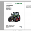 Fendt Tractor 200 Vario S3 VIN 300 304 Diagram Operator Workshop Manual ES 9