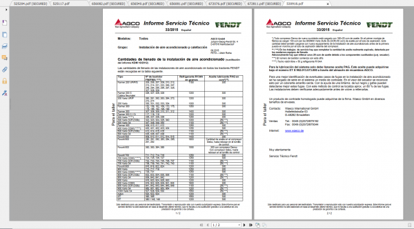 Fendt Tractor 200 Vario VFP S3 VIN 232 236 239 243 251 253 Diagram Operator Workshop Manual ES 2