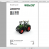 Fendt Tractor 300 Vario Gen4 VIN 351 354 Diagram Operation Manual Workshop Manual ES 4